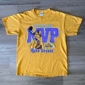 Kobe. Bryant 2006/2007 NBA MVP Award Shirt Yellow Purple Los Angeles Lakers Sz M